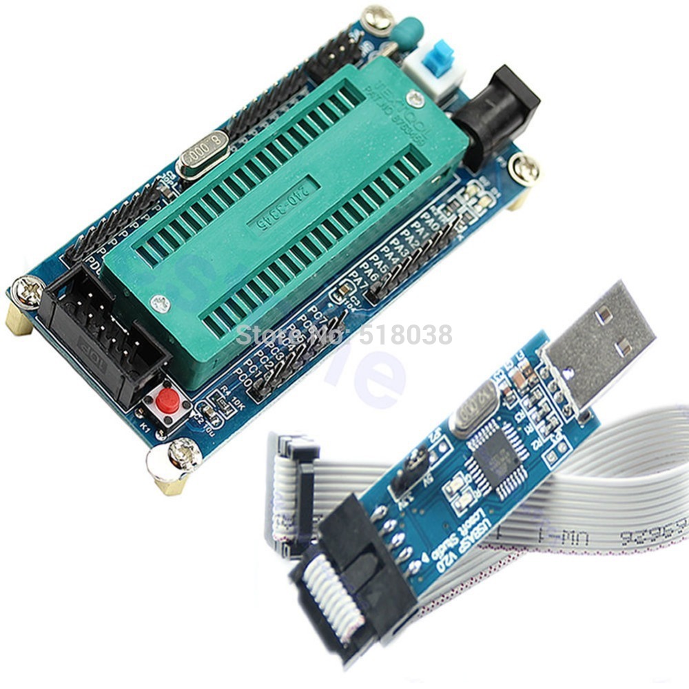 Arduino USBasp 51 ISP 5V USB programmer Download Line W// Self-Re For ATMEL AVR