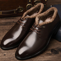 Plus Size Hot Sale Winter High Warm Cotton Padded Genuine Leather Men
