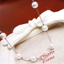 Pearl Chain Necklace Women Fashion Statement Simulated Multilayer Jewelry 2014 Korea Hot Vintage Clothing Accessories Long