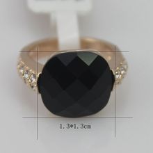 18K Rose gold plating Dark ruby ring CZ Diamond Round Cut 1 Carat 6mm Wedding Ring