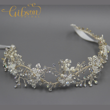 Free Shipping Crystal And Blossom Headband For Brides Wedding Hair Accessories