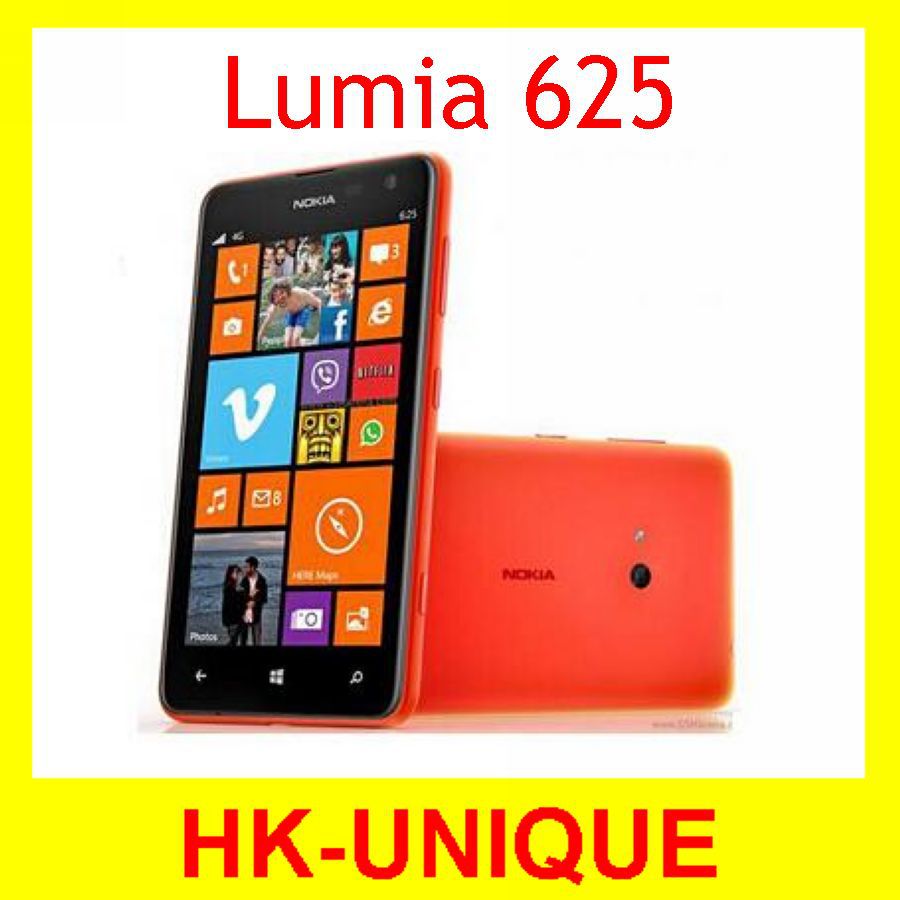 Original Nokia Lumia 625 Unlocked Cellphone Dual Core Windows Mobile 8 0 Wifi 8GB 3G GPS