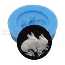 Round Rabbit Flexible Silicone Mold Silicon Mould For Polymer Clay Crafts Jewelry Cake Decorating Decoration Mold Making Makes