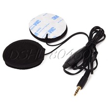 Helmet Headphone 3.5mm With Speakers Volume Control for MP3 GPS Devices