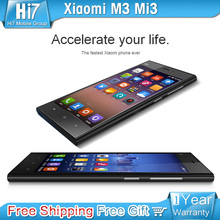 New Xiaomi Mi3 M3 Original Quad Core Mobile Phone 5.0 ” IPS  64 GB RAM Snapdragan 800 13.0MP  Free Shipping