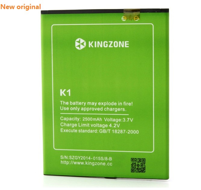 Kingzone K1 battery 2500MAH 100 new Original Re changeable mobile Phone Battery KingZone K1 Turbo Phone