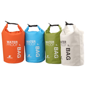 Новое поступление! 5L сверхлегкий на открытом воздухе отдых путешествия рафтинг водонепроницаемый сухой сумка плавание комплекты оранжевый / белый / зеленый / синий