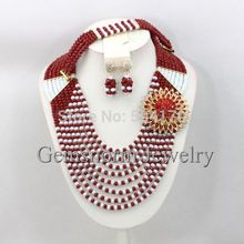 2014 Latest Fashion Beads Layered Jewelry Sets Chunky Beaded Costume Jewelry Sets African Style Free Shpping