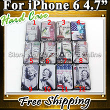 New Arrival Plastic Hard Back Marilyn Monroe Cover for Apple iPhone 6 Case Anti Slide Smartphone