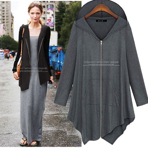 Plus Size Extra XL 4XL Women T Shirt Asymmetrical Hem Top Long Sleeve Tops Casual Solid