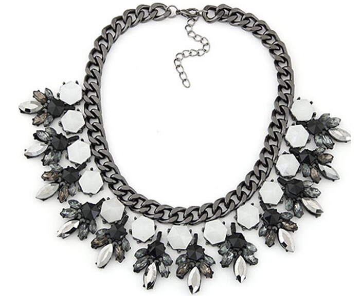 2014 fashion High quality ZA Luxury Brand Necklace vintage necklaces pendants choker Necklace statement jewelry women