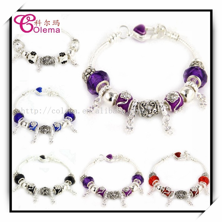 NEW 5 Colors Fashion 925 Silver Field of Daisies Murano Glass Crystal European Charm Beads Fits
