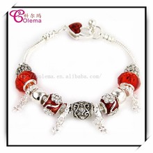 NEW 5 Colors Fashion 925 Silver Field of Daisies Murano Glass Crystal European Charm Beads Fits