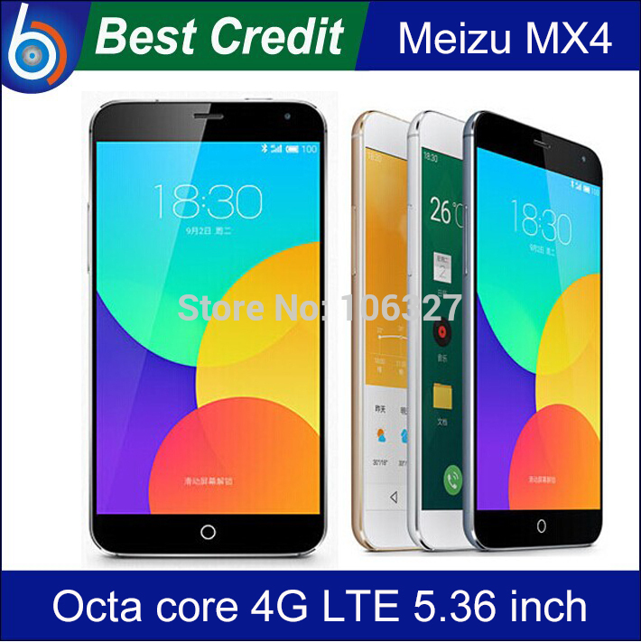 Original Meizu MX4 Pro Octa Core 4G FDD LTE WCDMA 2GB RAM MTK6595 Flyme4 Base on