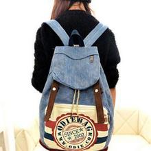 2014 Casual New Letter Zipper Softback Canvas Backpacks for Women Fashion Preppy Style Sport School Bag Girl