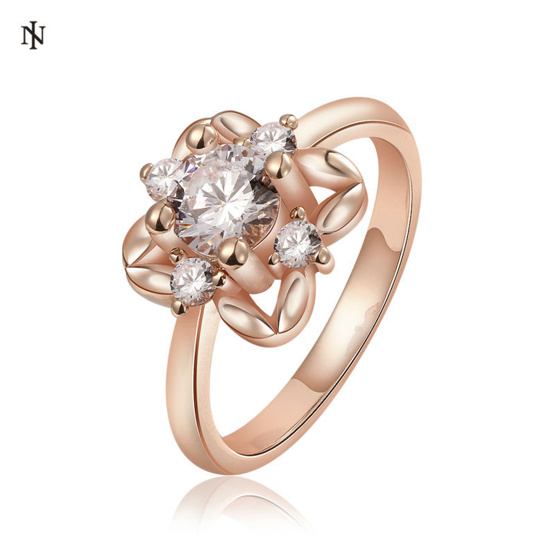 ... Gold-Plated-Swiss-Cubic-Zircon-Wedding-Rings-For-Women-Lady-Elegant