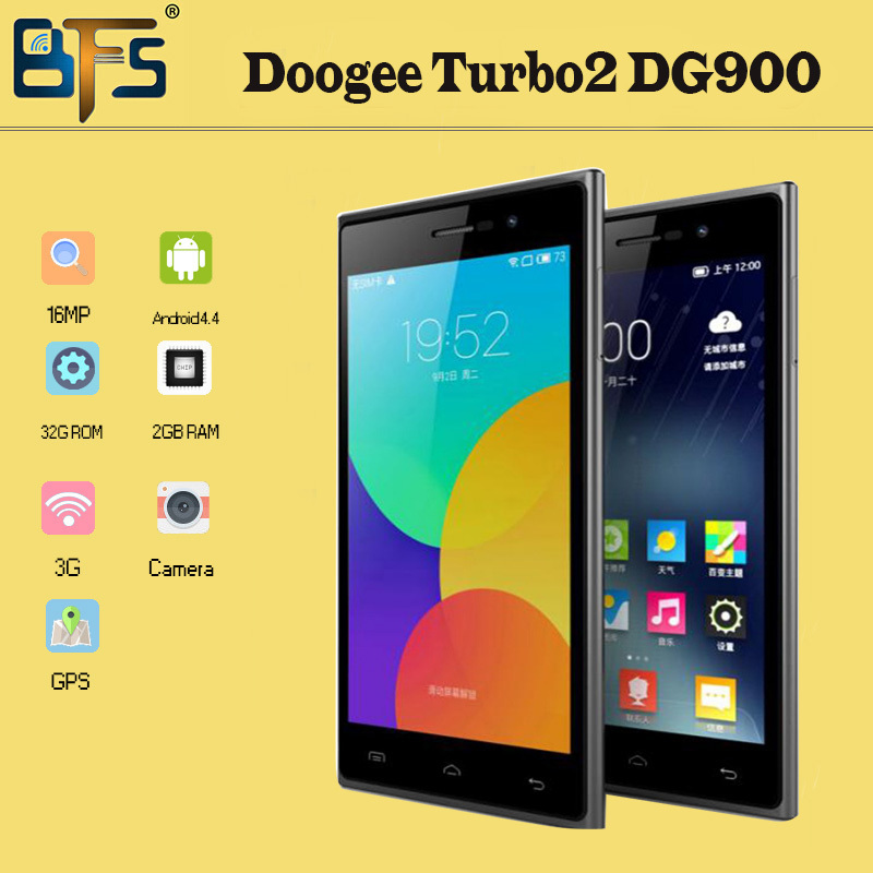 5 0 Inch DOOGEE Turbo2 DG900 3G Android 4 4 mobile phones MTK6592 Octa Core 1