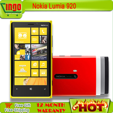 Original Lumia 920 Unlocked Nokia Lumia 920 Windows Mobile Phone ROM 32GB 8MP 1080P GPS WIFI Bluetooth Free Shipping