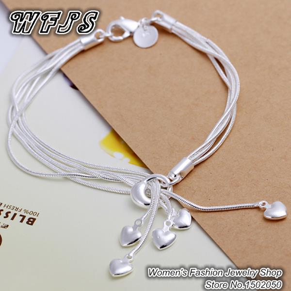 H067 Free Shipping Five love bracelet 925 silver bracelet Factory Direct Sale charm bracelets Fashion Jewelry
