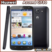 3G Original Huawei Ascend G730 5.5 inch Android 4.2 Mobile Phone MTK6582M 1.2GHz Quad Core RAM 1GB+ROM 4GB Dual SIM WCDMA GSM