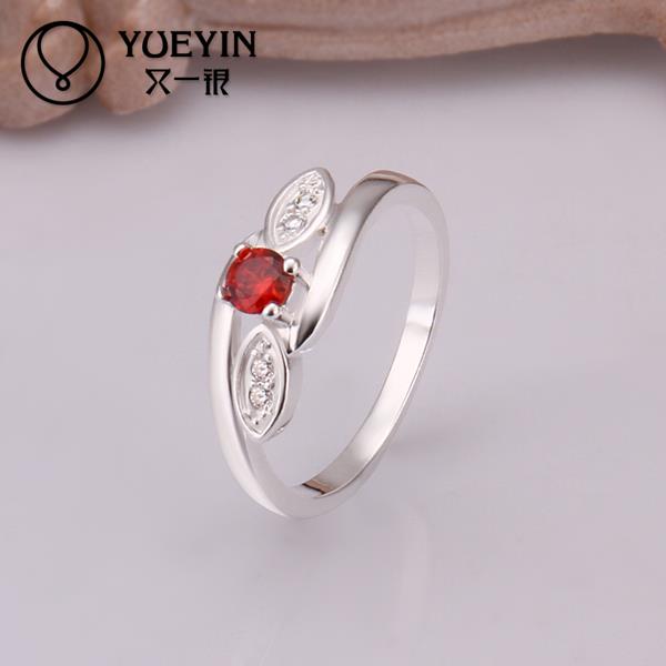 2015 NEW 925 Silver rings ruby Simulated Diamonds Fashion Austrian Crystal Acessories Vintage Jewellery 