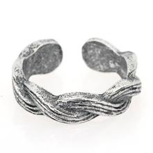 Women Lady Unique Adjustable Opening Finger Ring Fashion Simple Sliver Plated Retro Carved Flower Toe Ring