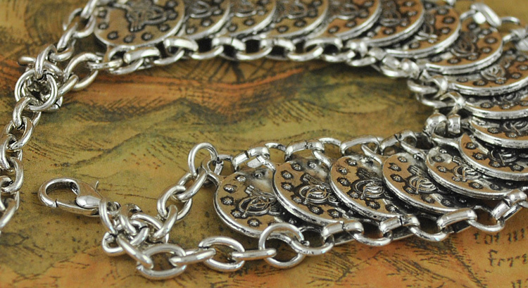 Купить Цыганская Чешская бижутерия антикварная Серебряная монета ...