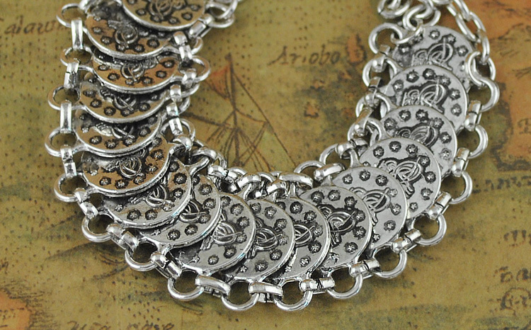 Купить Цыганская Чешская бижутерия антикварная Серебряная монета ...