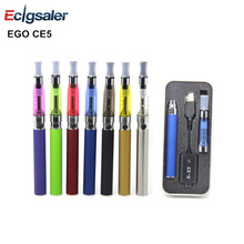 10pcs/lot High quality EGO CE5 e-Cigarette Starter Kit EGO 1.6ml CE5 With 650/900/1100mAh eGo battery Aluminum box packaging Kit