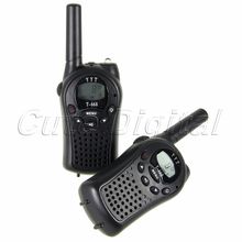 Wholesale 2PCS T668 Auto Eight channel PMR system 5KM 2 Two Way Radios Walkie Talkie Handheld LCD display