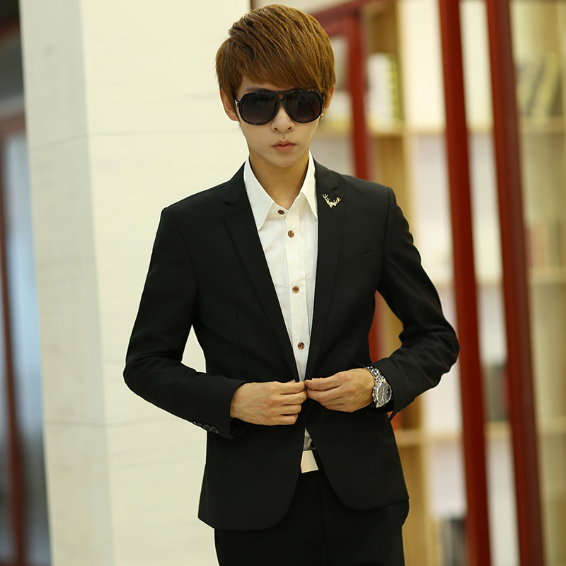 down jacket Blazer male trend of the autumn and winter male version of male slim blazer