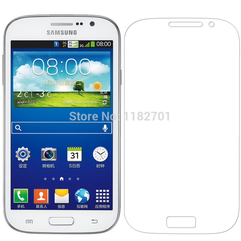 Free shipping GQ117 High quality Smartphone Screen Protector Film For Samsung Galaxy Grand DUOS I9082