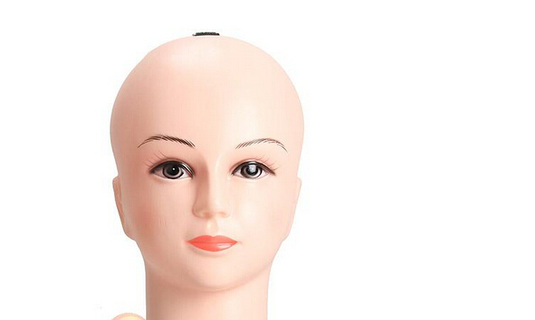 Real Female Mannequin Head Model Wig Hat Jewelry Display Cosmetology Manikin free service