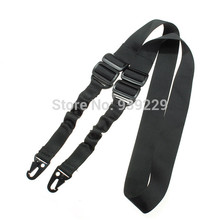 COOl! 1.4m Adjustable Hunting Tactical Sling Dual-Point 2 Swivels Strap Multi Mission For Rifle Gun Black Freeshiping