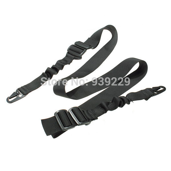 COOl 1 4m Adjustable Hunting Tactical Sling Dual Point 2 Swivels Strap Multi Mission Black Freeshiping