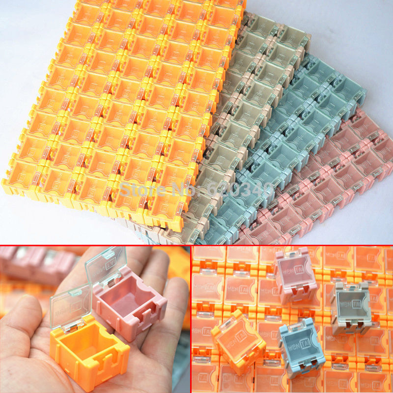 New Genuine High quality 100pcs SMD SMT Electronic Component Mini Storage box High quality and practical