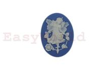 Flower Fairy Cabochon Silicone Mold For Resin Jewelry Polymer 40x30mm Cameo