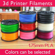 3d printer filaments PLA/ABS 1.75mm/3mm 1kg plastic Rubber Consumables Material MakerBot/RepRap/UP/Mendel