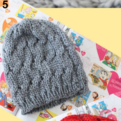 Women s Winter Knit Crochet Knitting Wool Braided Baggy Beanie Ski Hat Cap 1VUN