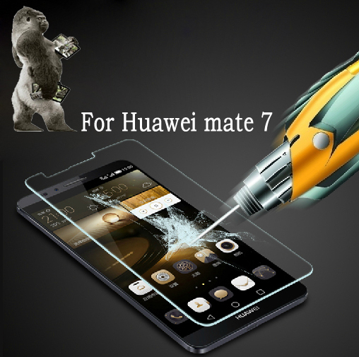 High Quality Premium Scratch Resist Tempered Glass Screen Protector for huawei ascend mate 7 Hot Sale