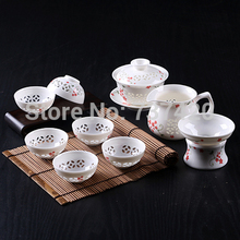 High quality new 2015 design crafts safe package handmade 10pcs set Tea sets tea gift porcelain