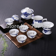 High quality new 2015 design crafts safe package handmade 10pcs set Tea sets tea gift porcelain