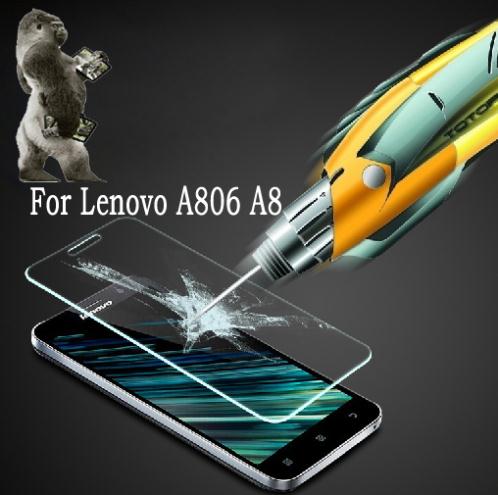 In Stock Explosion Proof Clear Front Premium Anti Explosion Tempered Glass screen protector for lenovo A806
