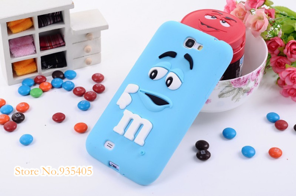 For samsung galaxy note 2 case 3D chocolate candy rubber mobile phone back defender cases cover