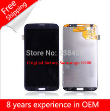 Global free shipping Mobile Phone LCDs Display For Samsung i9200 Touch Screen Digitizer Assembly