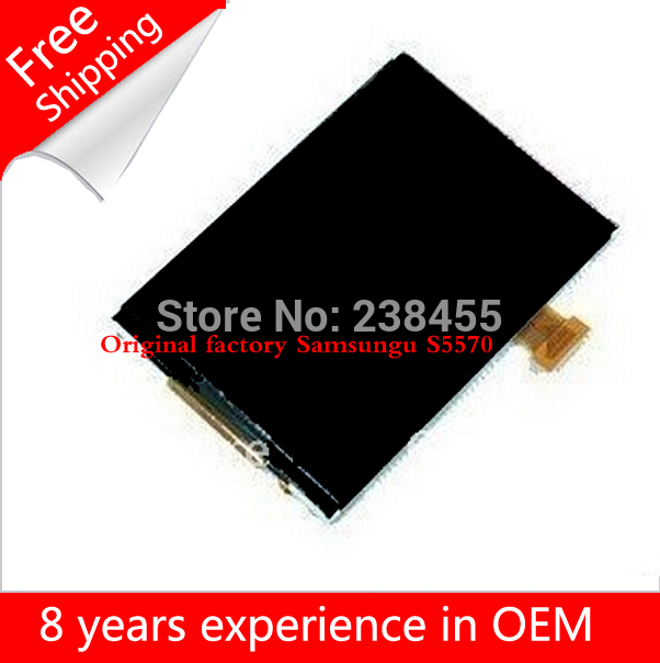 free shipping Hot sale Original factory Mobile Phone LCDs For Samsung Galaxy Mini S5570 LCD Screen