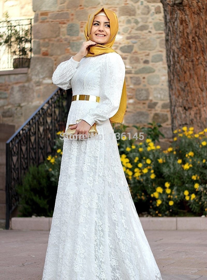 Wedding dresses with hijab