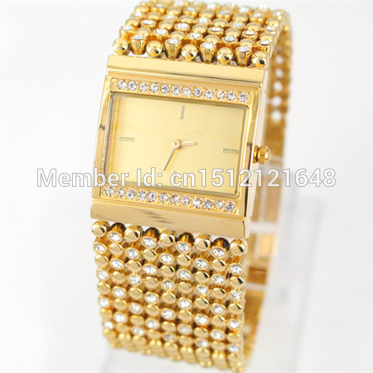Famous brand Fashion luxury watches for lady woman stainless Noble Elegant clock watch with diamond dress