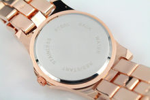 New 2014 Fashion Quartz Watches Women Dress Watch Luxury Clock Rose gold Ladies Wristwatches bracelet tableJapan