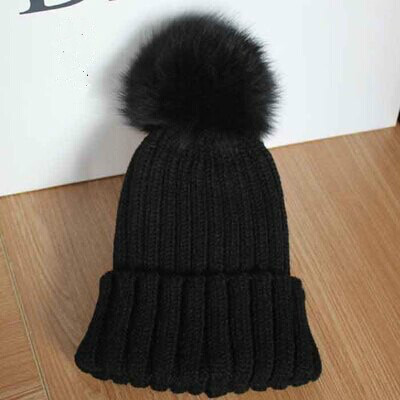 beanie beanie pom ball pom knit cap hat real with bobble fur warm  hat winter pom fur   pom raccoon wool beanie beanie pom ball pom knit cap hat real with bobble fur warm  hat winter pom fur   pom raccoon wool